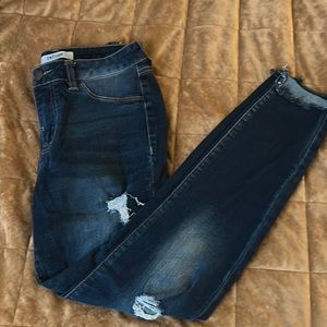 Refuge Dark Blue Women Skinny Jeans